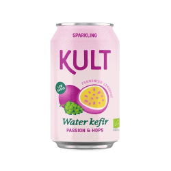 Boisson pétillante kéfir de fruit passion et houblon bio 33cl