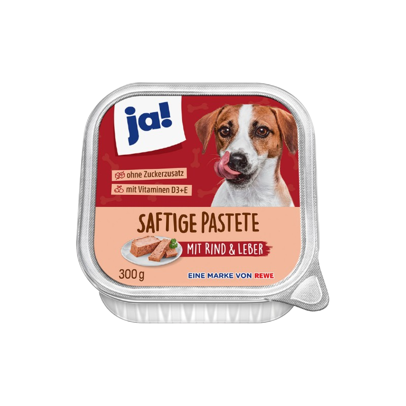 Pâtée de boeuf et de foie pour chien 300g