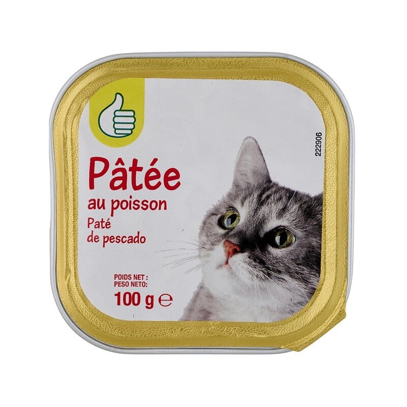 Pâtée au poisson pour chat 100g