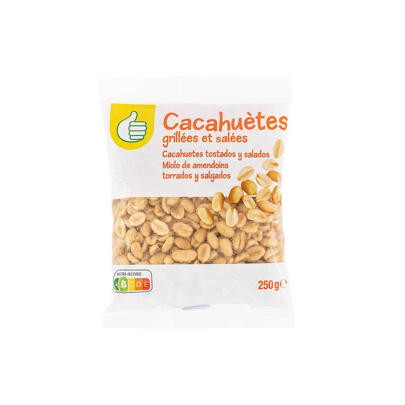 Cacahuètes grillées et salées 250g