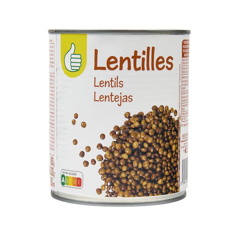 Lentilles 4/4 530g