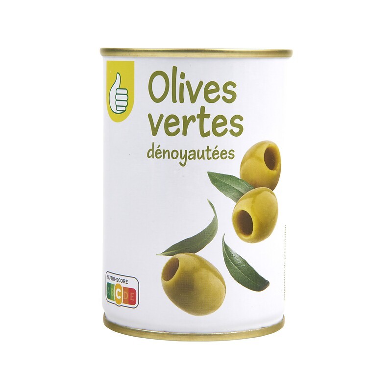 Olives vertes dénoyautées 280g