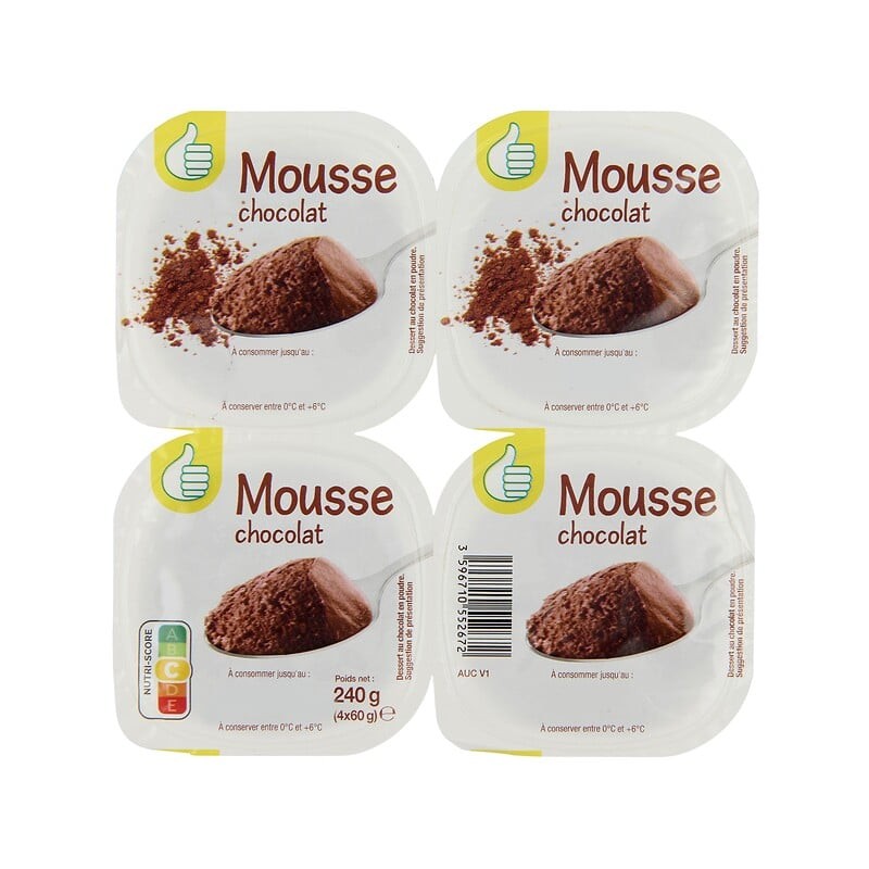 Mousse au chocolat 4x60g