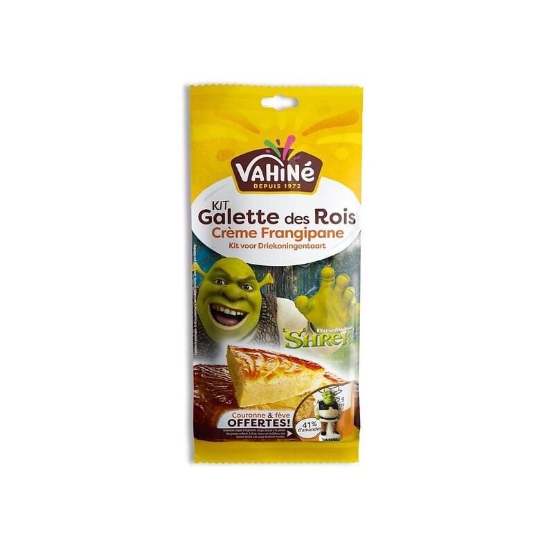 Kit préparation galette des rois frangipane amandes avec couronne et fève 250g