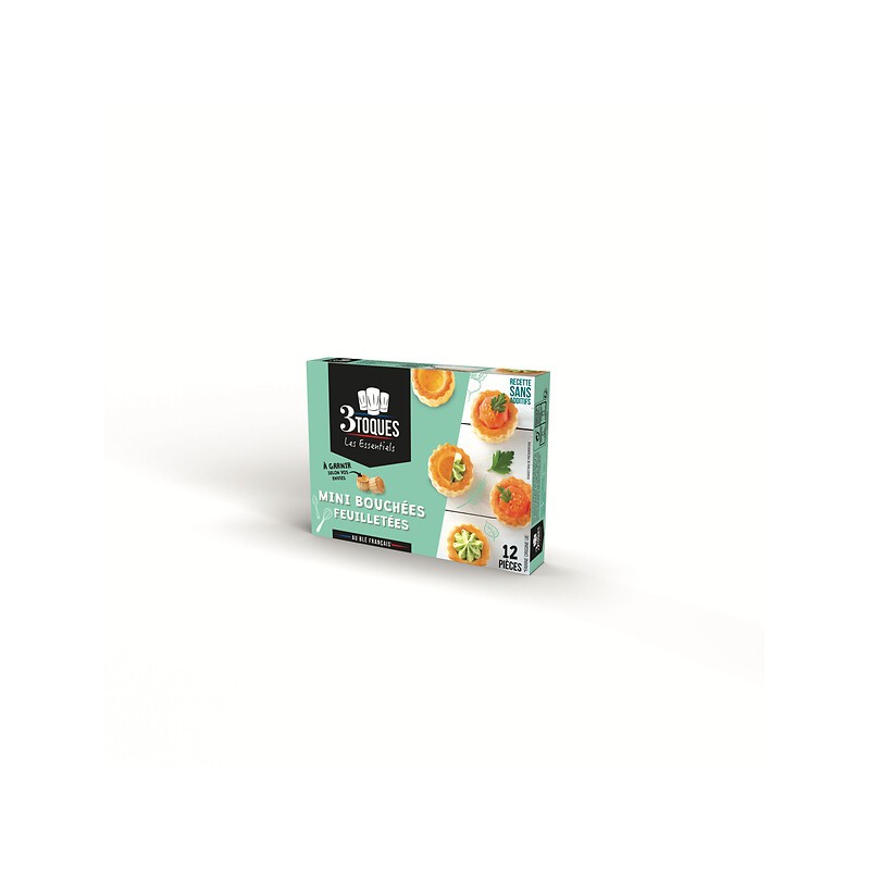 Mini bouchées feuilletées à garnir x12 66g
