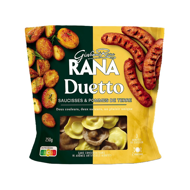 Pâtes farcies duetto ravioli saucisse et pommes de terre 250g