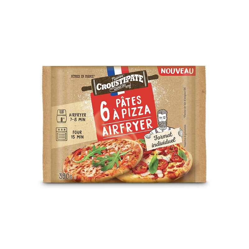 Pâtes à pizza air fryer 6x65g