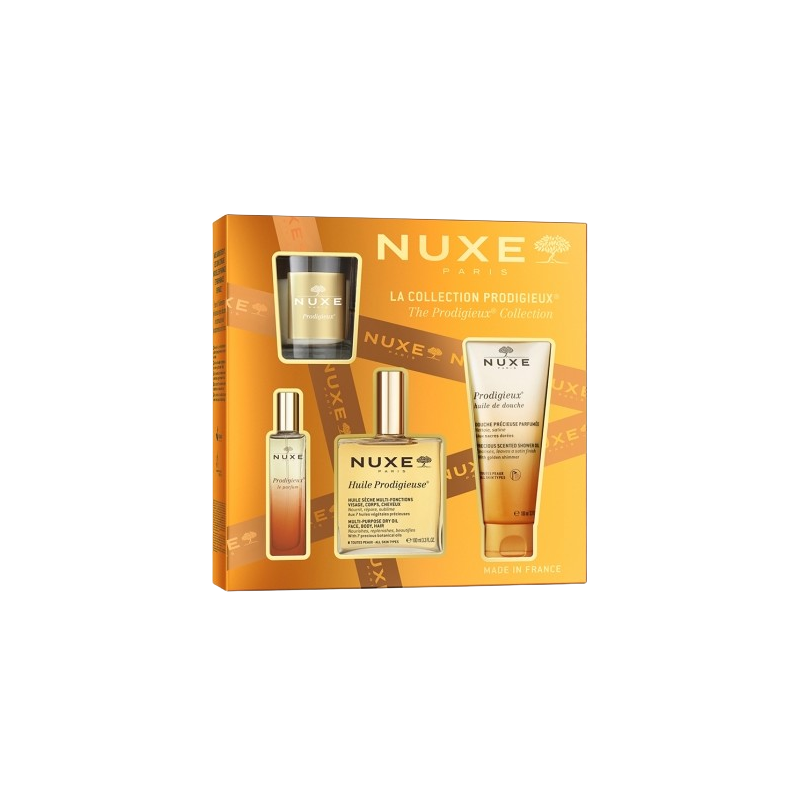 Coffret Noël la collection prodigieux 3 soins+ 1 bougie