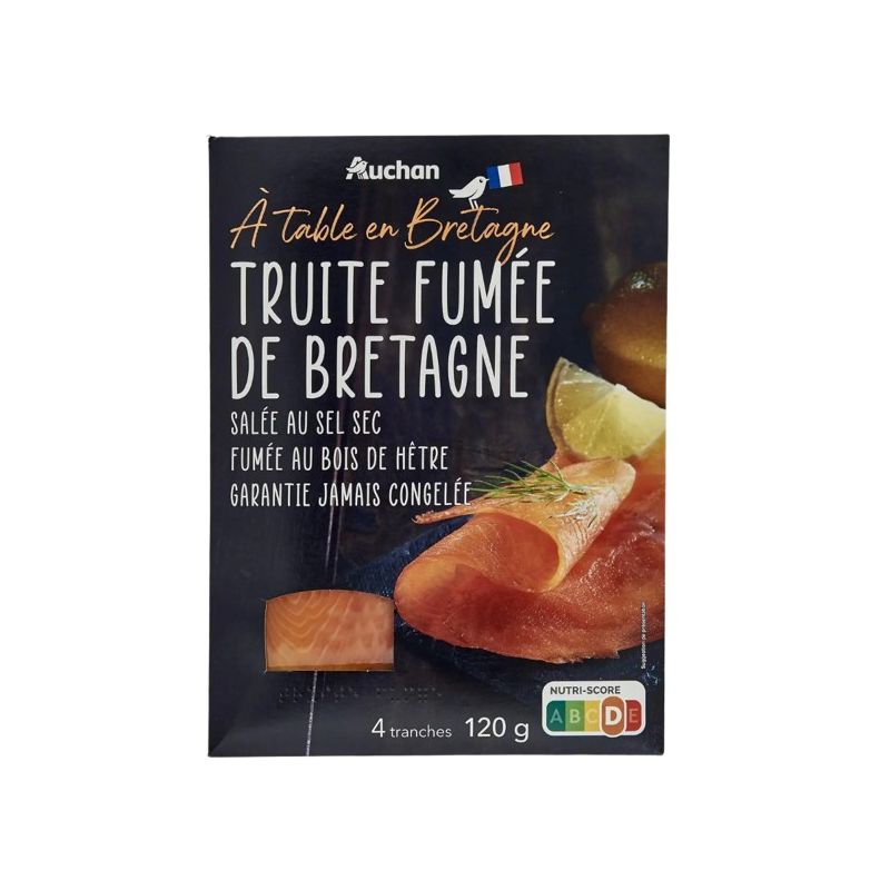 Truite fumée de Bretagne 120g