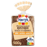 Pain de mie American sandwich rustique seigle et graines 14 tranches 500g