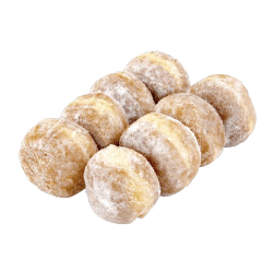 Beignets minis saveur chocolat et noisettes x8 200g