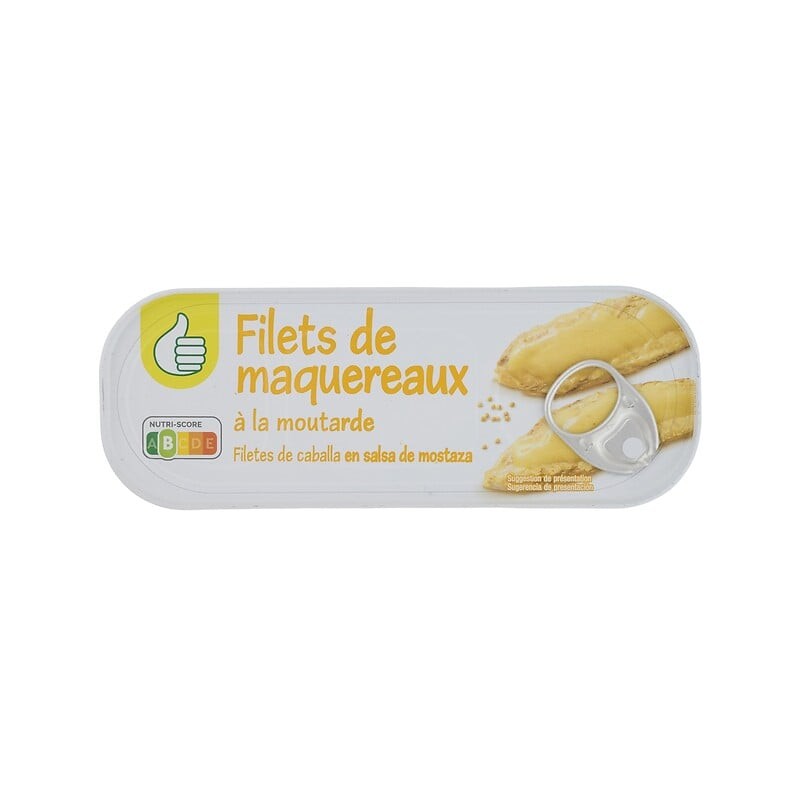 Filets de maquereaux à la moutarde 169g