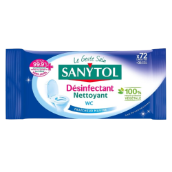 Lingettes WC Désinfectantes x72