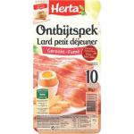 Lard petit déjeuner fumé x10 100g