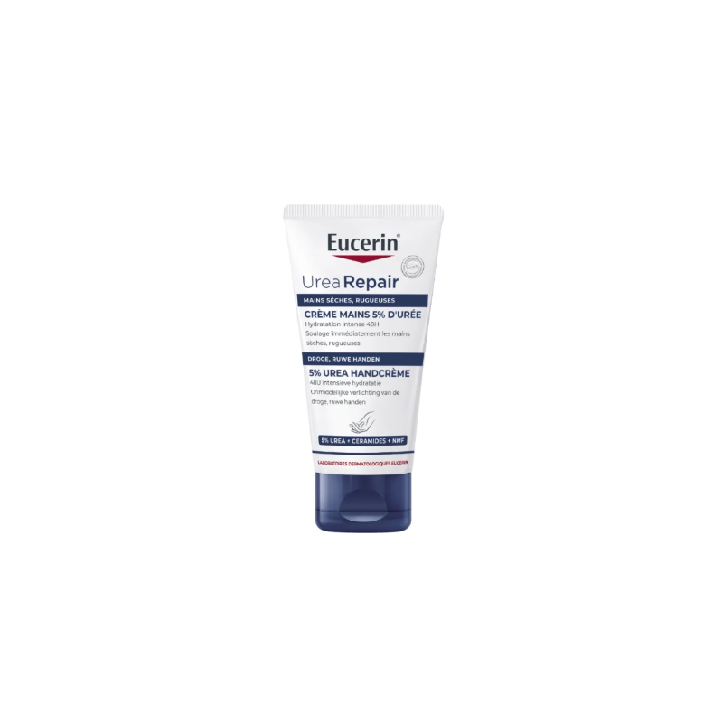 Crème mains réparatrice 5% urée peau sèche 75ml