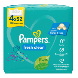 Lingettes fresh clean 4X52