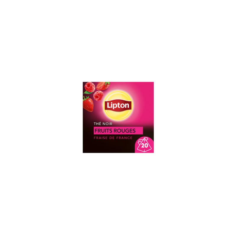 Thé noir fruits rouges fraise x20 30g