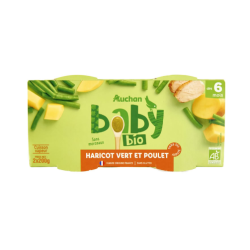 Haricot vert poulet dès 6 mois 2x200g