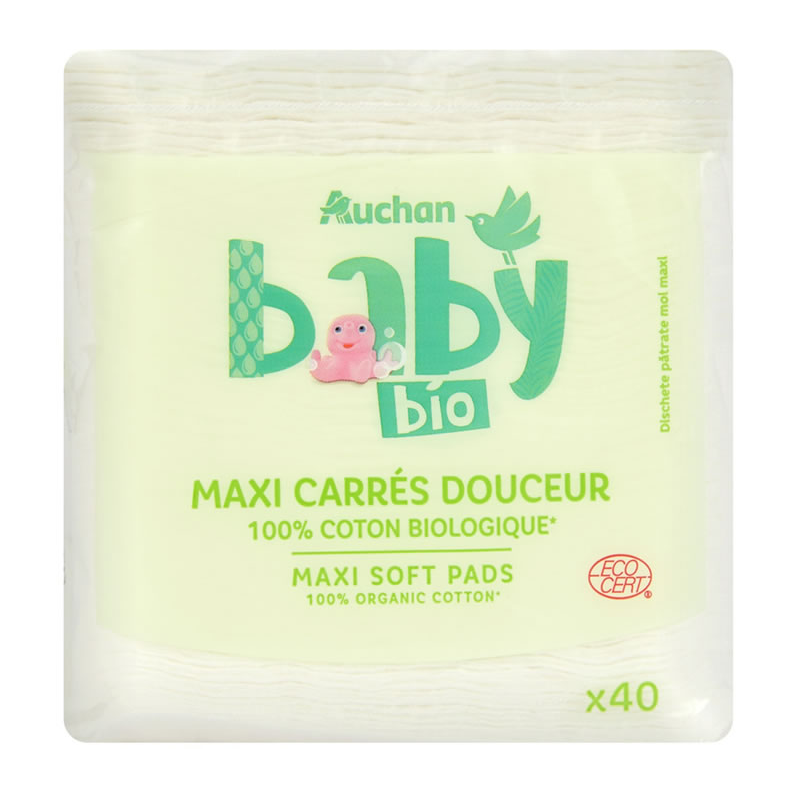 Maxi carrés de coton douceur x40