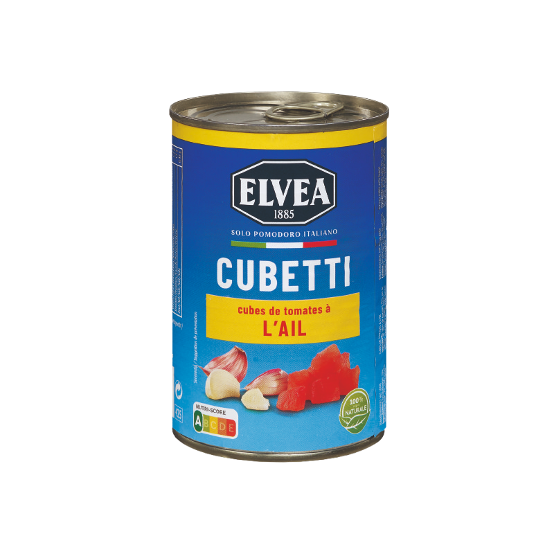 Cubes de Tomates Ail 400g