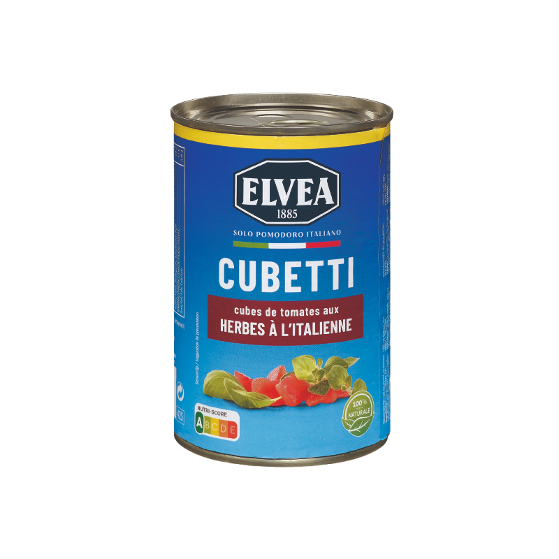 Cubes de Tomates aux Herbes à l'Italienne 400g