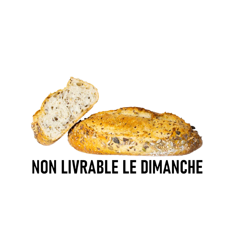Pain aux céréales non tranché bio 400g