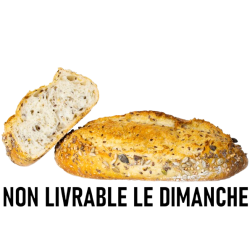 Pain aux céréales non tranché bio 400g