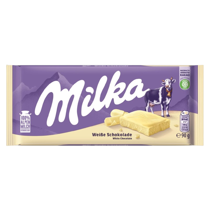 Tablette de chocolat blanc 90g