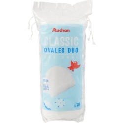 Cotons ovales duo à démaquiller doux x70