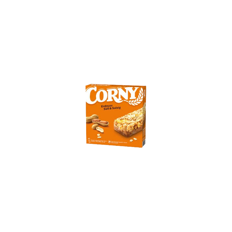 Barre muesli cacahuètes sucrées et salées 6x25g