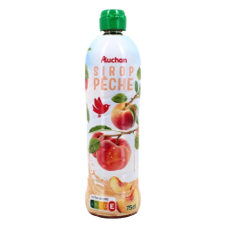 Sirop de pêche bidon plastique 75cl
