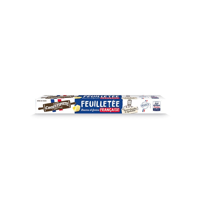 Pâte feuilletée au beurre et farine française 230g