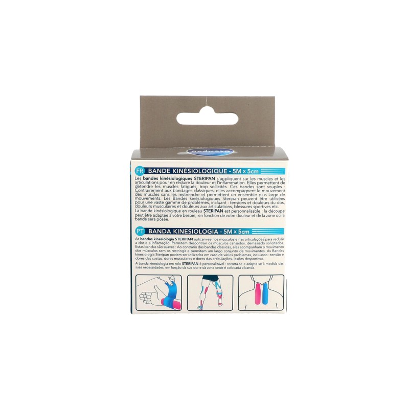 Bande kinesiologique rouleau 5m x 5 cm