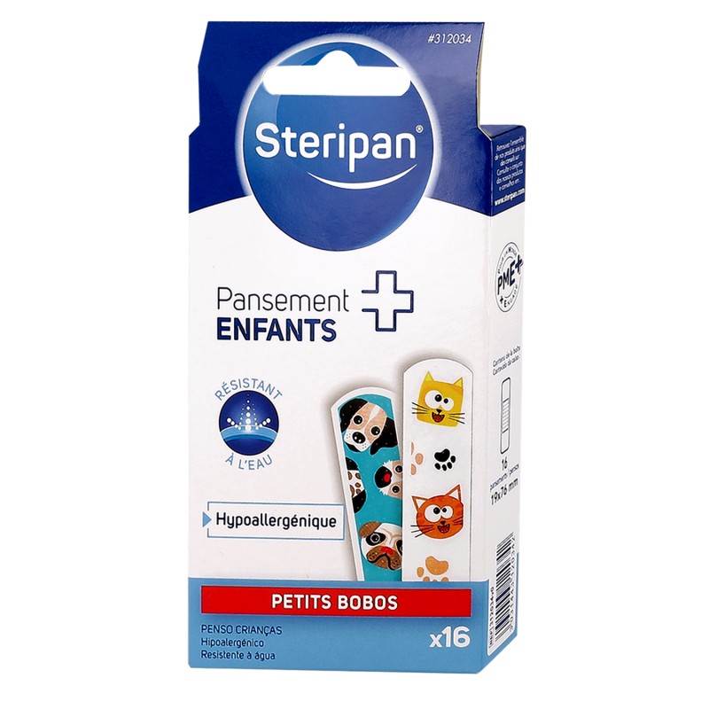 16 pansements lavables enfants