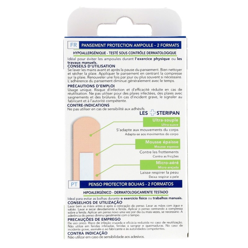 10 pansements protecteurs ampoules 2 formats