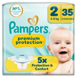 Couches premium protection taille 2 4-8kg x35