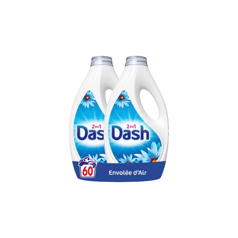 Lessive liquide fraîcheur air frais 2x1.35l