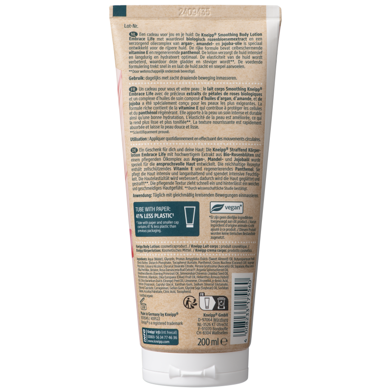 Lait corps embrace life 200ml