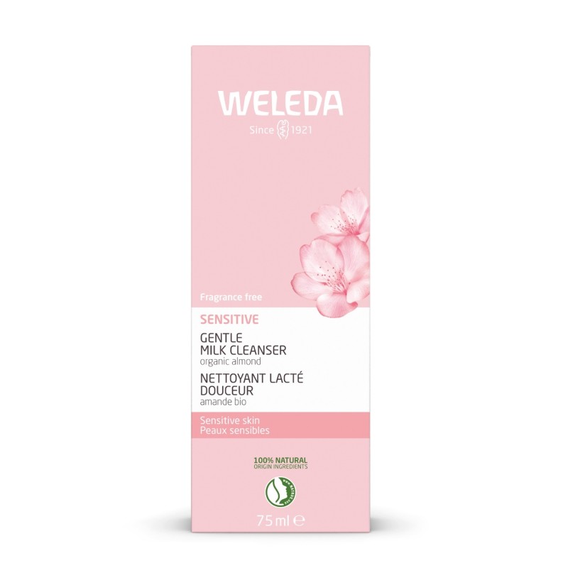 Lait nettoyant peaux sensibles à l'amande 75ml
