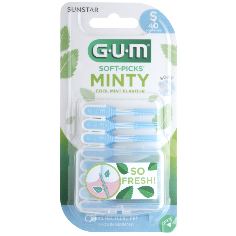 Bâtonnet interdentaire soft picks minty small 40 unités