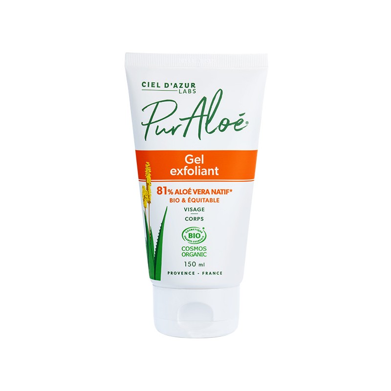 Gel exfoliant visage et corps 81% bio 150ml