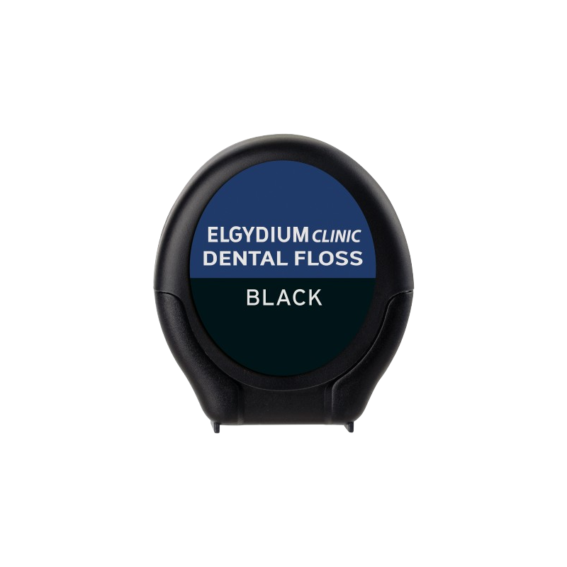 Elgydium clinic fil dentaire noir 50m