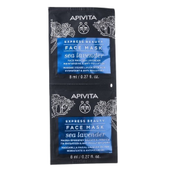 Masque visage hydratant et anti-pollution à la lavande de mer 2x8ml