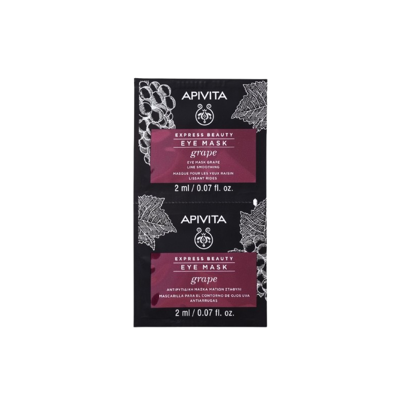 Masque lissant contour des yeux au raisin 2x2ml