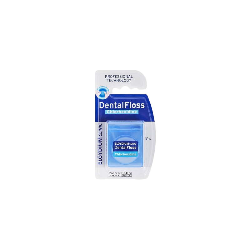 Elgydium clinic fil dentaire chlorhexidine 50m