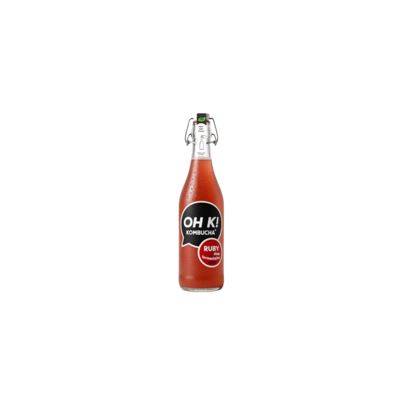 Kombucha bio Ruby boisson fermentée au thé 750ml