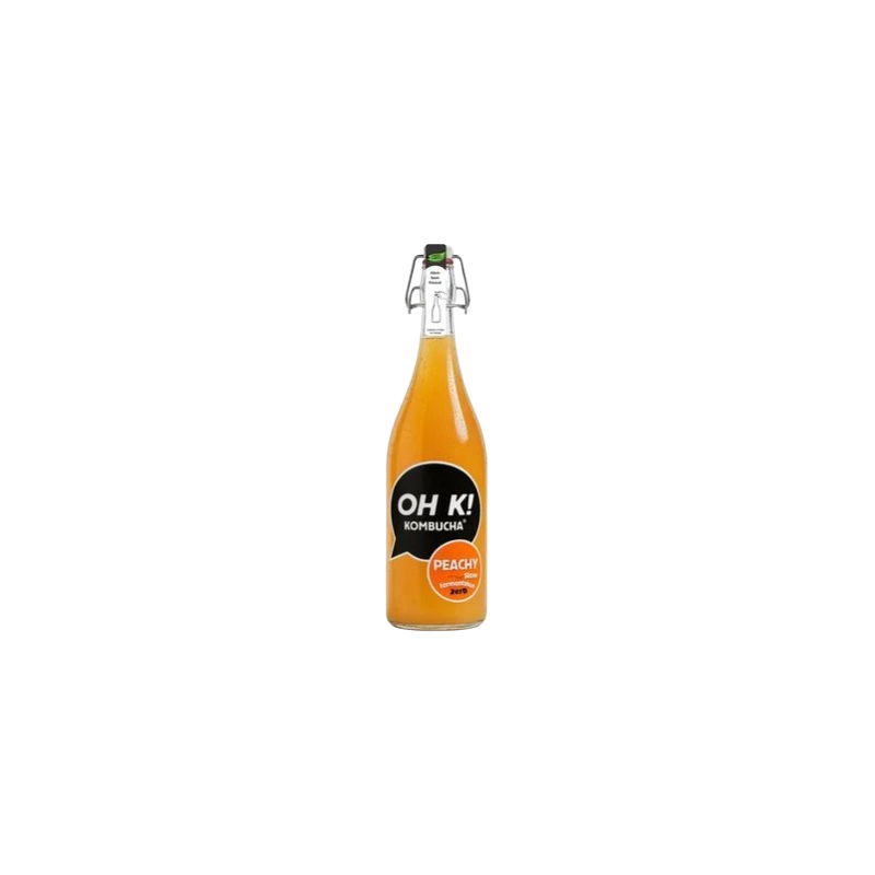 Boisson au thé fermenté à la pêche 750ml