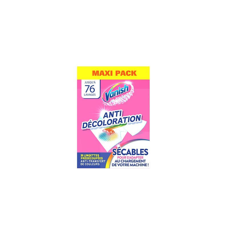 Lingette anti décoloration x38