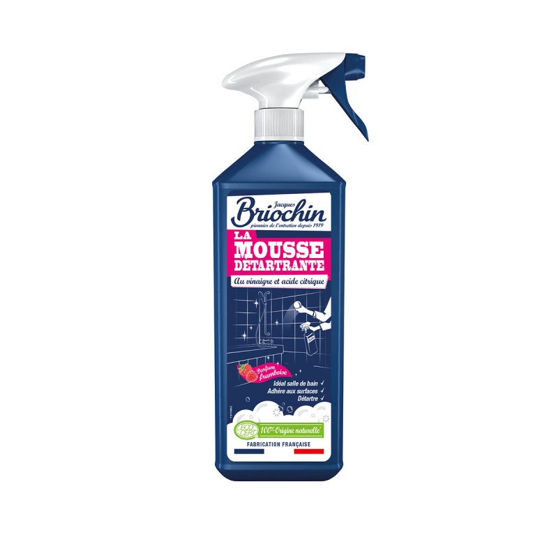 Mousse détartrante vinaigre acide citrique framboise 750ml