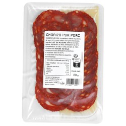Chorizo doux pur porc 80g